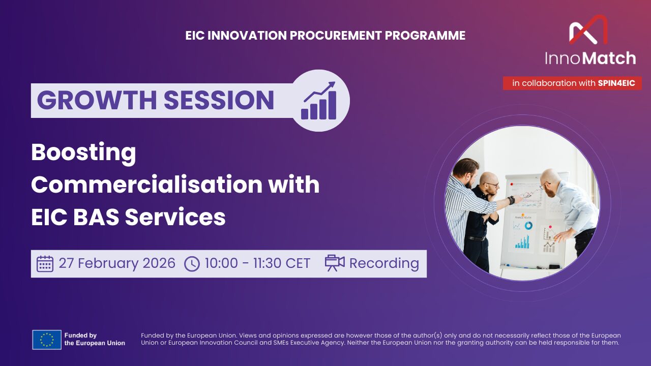 Boosting Commercialisation with EIC BAS Services